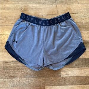 Under Armour Women's Gray and Black Shorts